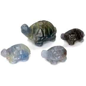 67.03 ct Multicolor Sapphire Stone, Natural Sapphire in Carved Hippopotamus Shape for Sale