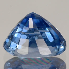 Sapphire Gemstone in 7.6 x 5.9 mm Size for Sale, Sapphire Stone in Cornflower Blue Color