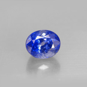 1.55 ct Blue Sapphire Gemstone, Sapphire Gem in Oval Facet Shape for Sale.