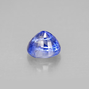 Sapphire Gemstone in 6.6 x 5.5 mm Size for Sale, Sapphire Stone in Cornflower Blue Color