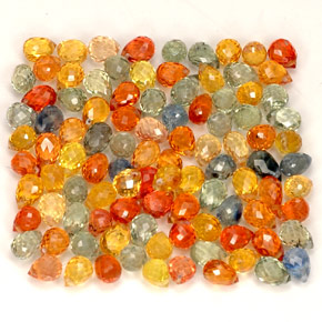 Sapphire Gemstone in 4.1 x 2.9 mm Size for Sale, Sapphire Stone in Multicolor Color