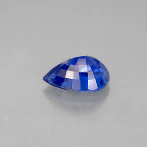 Sapphire Gemstone in 8.1 x 6.4 mm Size for Sale, Sapphire Stone in Cornflower Blue Color