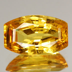 2.06 ct Yellow Sapphire Gemstone, Sapphire Gem in Barrel Shape for Sale.