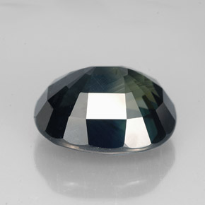 Sapphire Gemstone in 12.6 x 10.7 mm Size for Sale, Sapphire Stone in Greenish Blue Color