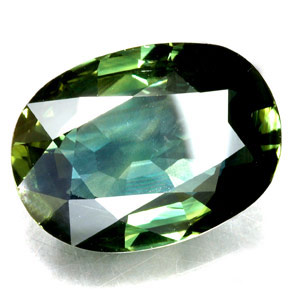 7.18 ct Green Sapphire Stone, Natural Sapphire in Oval Facet Shape for Sale