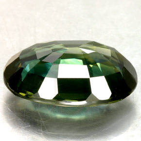Sapphire Gemstone in 14 x 10 mm (calibrated) Size for Sale, Sapphire Stone in Bluish Green Color