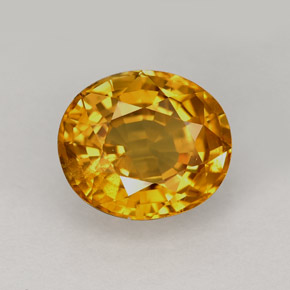 2.49 ct Yellow Sapphire Stone, Natural Sapphire in Oval Facet Shape for Sale