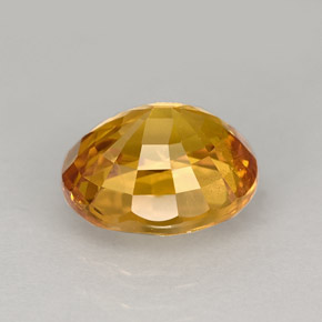 Sapphire Gemstone in 8.3 x 7.1 mm Size for Sale, Sapphire Stone in Yellow Golden Color