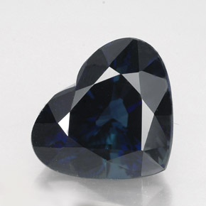 5.05 ct Blue Sapphire Gemstone, Sapphire Gem in Heart Facet Shape for Sale.