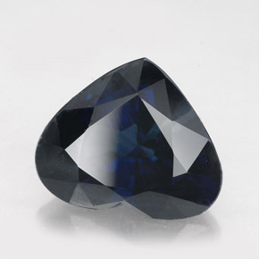 5.05 ct Blue Sapphire Stone, Natural Sapphire in Heart Facet Shape for Sale