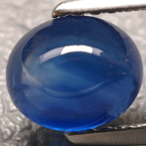 1.90 ct Blue Sapphire Gemstone, Sapphire Gem in Oval Cabochon Shape for Sale.