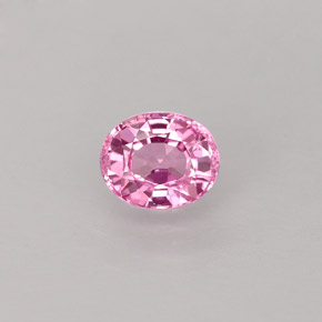 0.58 ct Pink Sapphire Gemstone, Sapphire Gem in Oval Facet Shape for Sale.