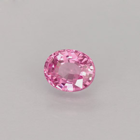 0.58 ct Pink Sapphire Stone, Natural Sapphire in Oval Facet Shape for Sale