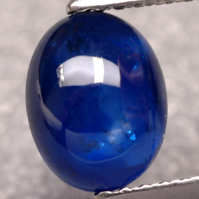 1.83 ct Blue Sapphire Stone, Natural Sapphire in Oval Cabochon Shape for Sale