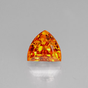 0.98 ct Orange Sapphire Gemstone, Sapphire Gem in Fancy Facet Shape for Sale.