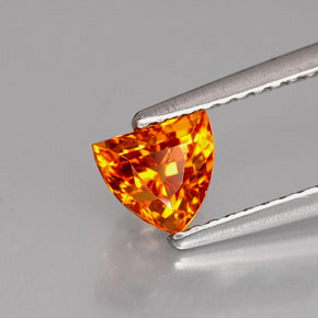 0.98 ct Orange Sapphire Stone, Natural Sapphire in Fancy Facet Shape for Sale