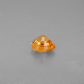 Sapphire Gemstone in 5.9 x 5.6 mm Size for Sale, Sapphire Stone in Yellow Orange Color