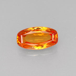 0.90 ct Orange Sapphire Gemstone, Sapphire Gem in Cushion-Cut Shape for Sale.