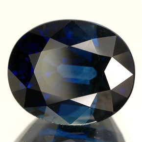 5.09 ct Blue Sapphire Stone, Natural Sapphire in Oval Facet Shape for Sale
