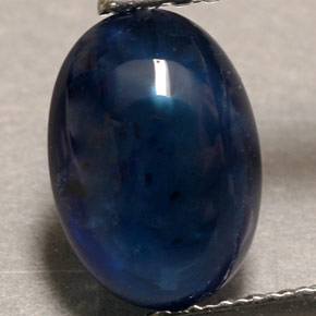 1.90 ct Blue Sapphire Stone, Natural Sapphire in Oval Cabochon Shape for Sale