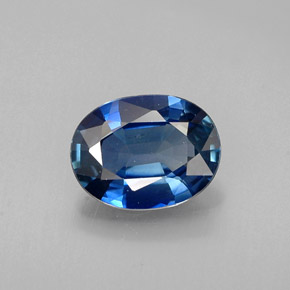 1.07 ct Blue Sapphire Gemstone, Sapphire Gem in Oval Facet Shape for Sale.