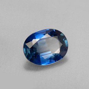 1.07 ct Blue Sapphire Stone, Natural Sapphire in Oval Facet Shape for Sale