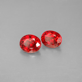 1.32 ct Orange Sapphire Stone, Natural Sapphire in Oval Facet Shape for Sale
