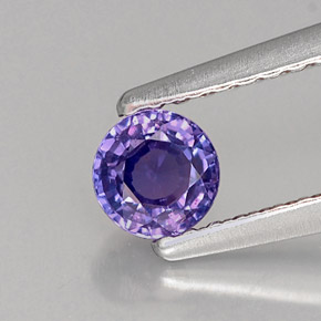 0.40 ct Violet Sapphire Gemstone, Sapphire Gem in Round Facet Shape for Sale.