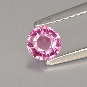 0.39 ct Pink Sapphire Gemstone, Sapphire Gem in Round Facet Shape for Sale.
