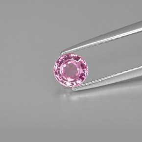 0.54 ct Pink Sapphire Gemstone, Sapphire Gem in Round Facet Shape for Sale.