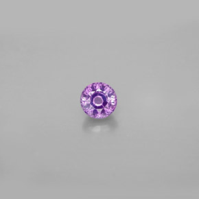 0.47 ct Violet Sapphire Gemstone, Sapphire Gem in Round Facet Shape for Sale.