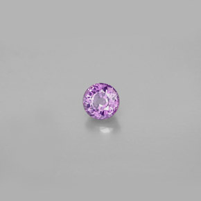 0.47 ct Violet Sapphire Stone, Natural Sapphire in Round Facet Shape for Sale