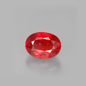 1.14 ct Orange Sapphire Gemstone, Sapphire Gem in Oval Facet Shape for Sale.