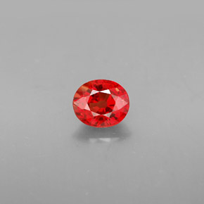 1.16 ct Orange Sapphire Gemstone, Sapphire Gem in Oval Facet Shape for Sale.