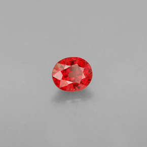 1.16 ct Orange Sapphire Stone, Natural Sapphire in Oval Facet Shape for Sale
