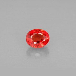 1.12 ct Orange Sapphire Gemstone, Sapphire Gem in Oval Facet Shape for Sale.