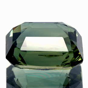 Sapphire Gemstone in 8.6 x 7.2 mm Size for Sale, Sapphire Stone in Bluish Green Color