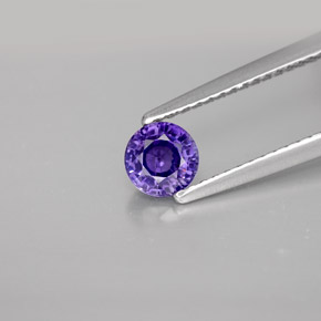 0.62 ct Violet Sapphire Gemstone, Sapphire Gem in Round Facet Shape for Sale.
