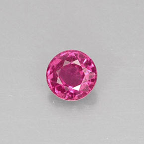 0.37 ct Pink Sapphire Gemstone, Sapphire Gem in Round Facet Shape for Sale.