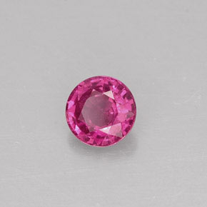 0.37 ct Pink Sapphire Stone, Natural Sapphire in Round Facet Shape for Sale