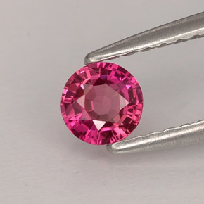 0.37 ct Pink Sapphire Gemstone, Sapphire Gem in Round Facet Shape for Sale.
