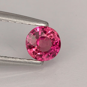 0.37 ct Pink Sapphire Stone, Natural Sapphire in Round Facet Shape for Sale