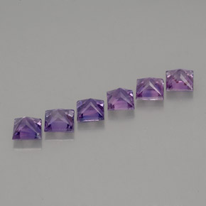 Sapphire Gemstone in 3 x 3 mm Size for Sale, Sapphire Stone in Pinkish Violet Color