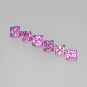 1.19 ct Violet Sapphire Gemstone, Sapphire Gem in Princess-Cut Shape for Sale.