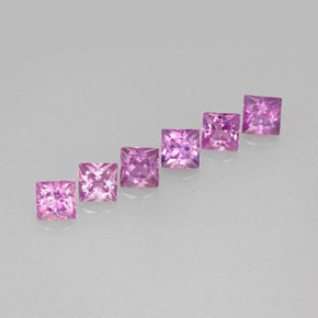 1.19 ct Violet Sapphire Stone, Natural Sapphire in Princess-Cut Shape for Sale