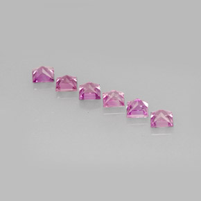 Sapphire Gemstone in 3 x 3 mm Size for Sale, Sapphire Stone in Pinkish Violet Color