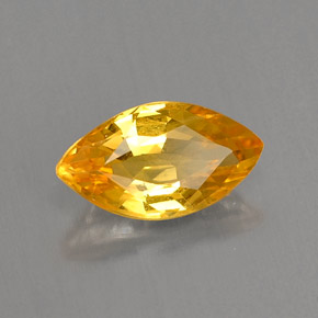0.99 ct Yellow Sapphire Stone, Natural Sapphire in Marquise Facet Shape for Sale