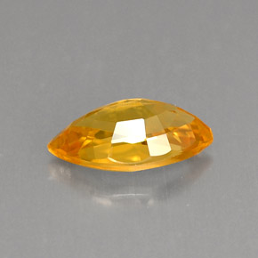 Sapphire Gemstone in 8.4 x 4.7 mm Size for Sale, Sapphire Stone in Yellow Golden Color