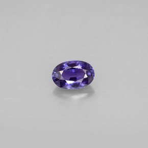 0.65 ct Violet Sapphire Gemstone, Sapphire Gem in Oval Facet Shape for Sale.