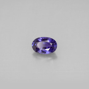 0.65 ct Violet Sapphire Stone, Natural Sapphire in Oval Facet Shape for Sale
